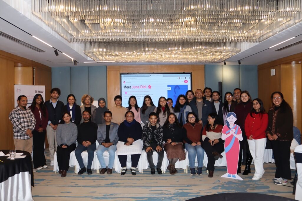 A range of stakeholders, a cutout of a chatbot avatar with the photo