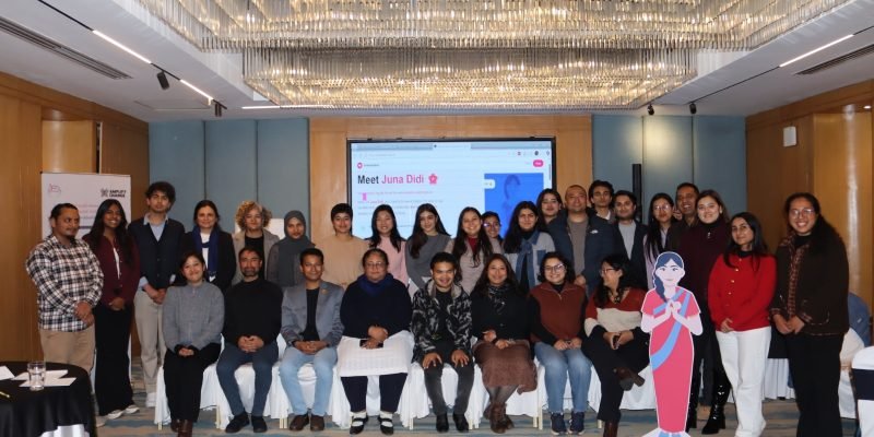 A range of stakeholders, a cutout of a chatbot avatar with the photo